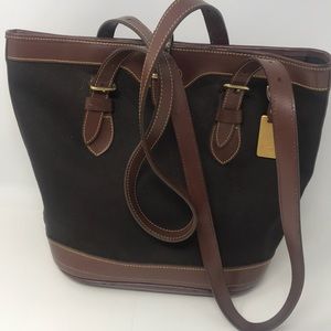 Dooney & Bourke leather/canvas purse/tote / bag